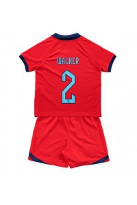 Fotbalové Dres Anglie Kyle Walker #2 Dětské Venkovní Oblečení MS 2022 Krátký Rukáv (+ trenýrky)
